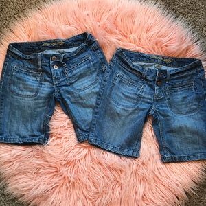 2 Pairs American Eagle Bermuda Shorts Bundle
